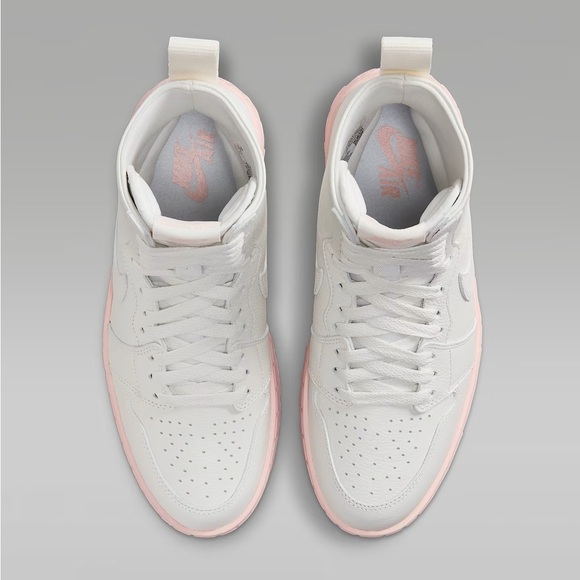 Size 9- Air Jordan 1 Brooklyn High Sail Legend Pink W - Picture 4 of 9